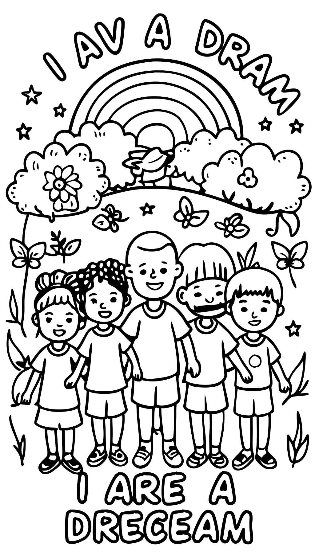 i have a dream coloring pages